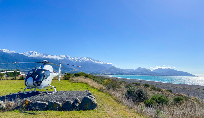 EC120 parked up in Kaikoura