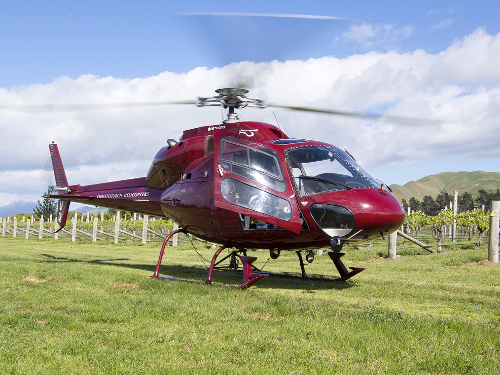 AS355 Helicopter at winery